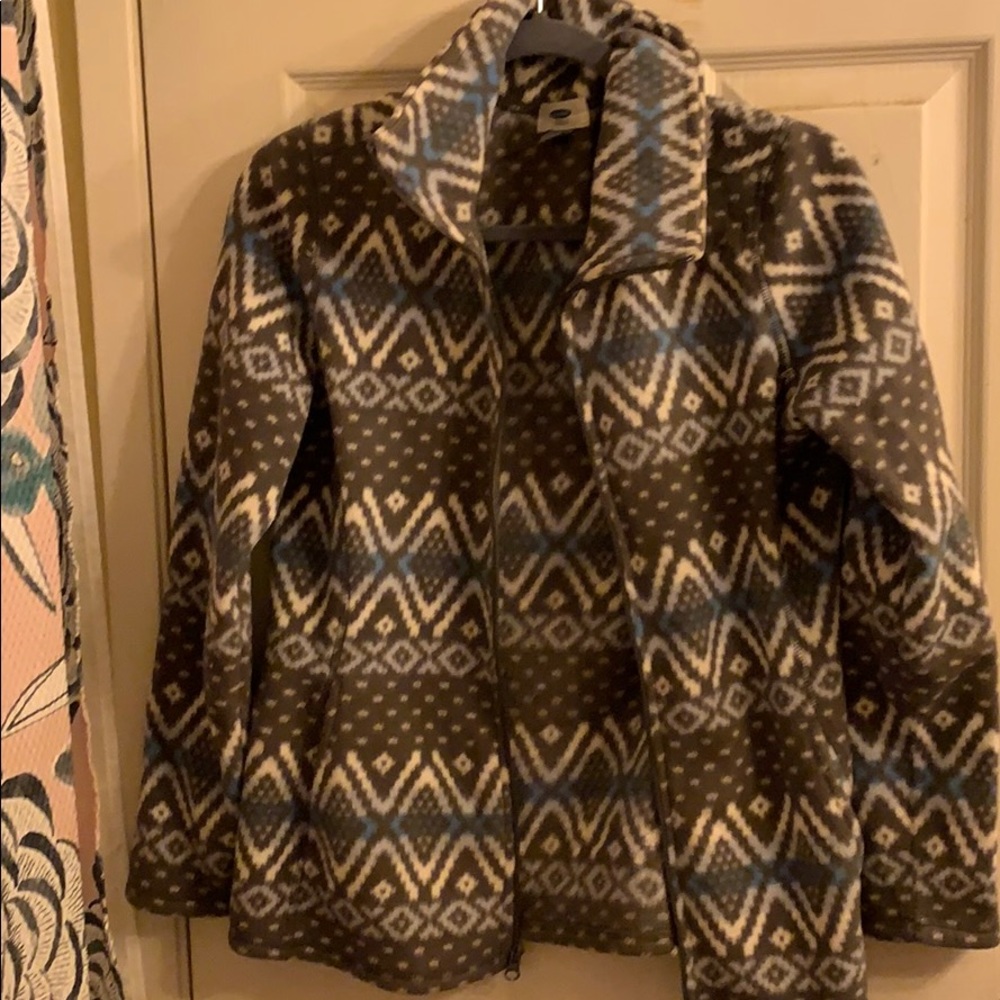 Fleece jacket. Great for chilly fall evenings